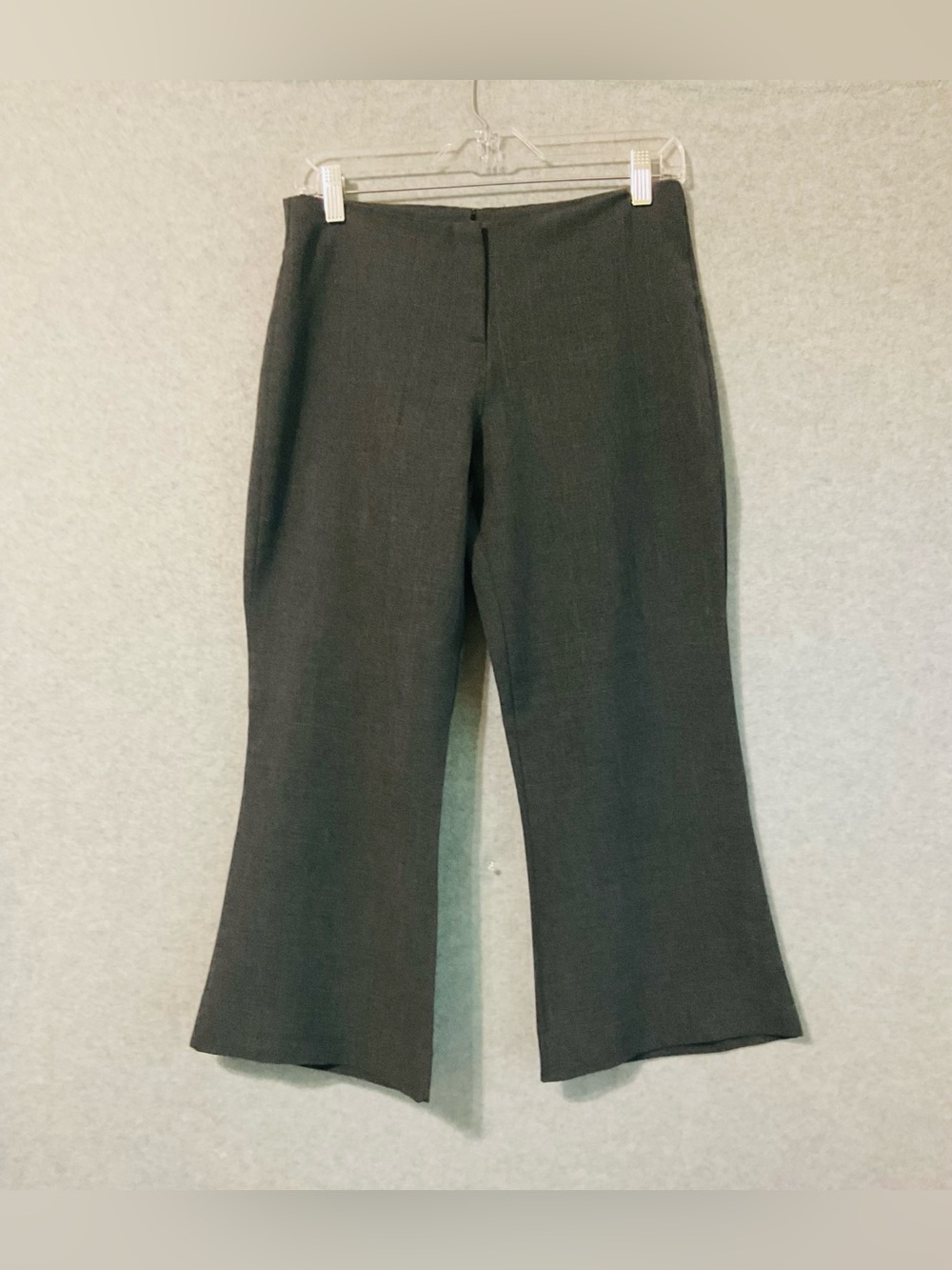 Eye Candy Women's Heather Black Grey Flared , wide leg Capri Sz 9